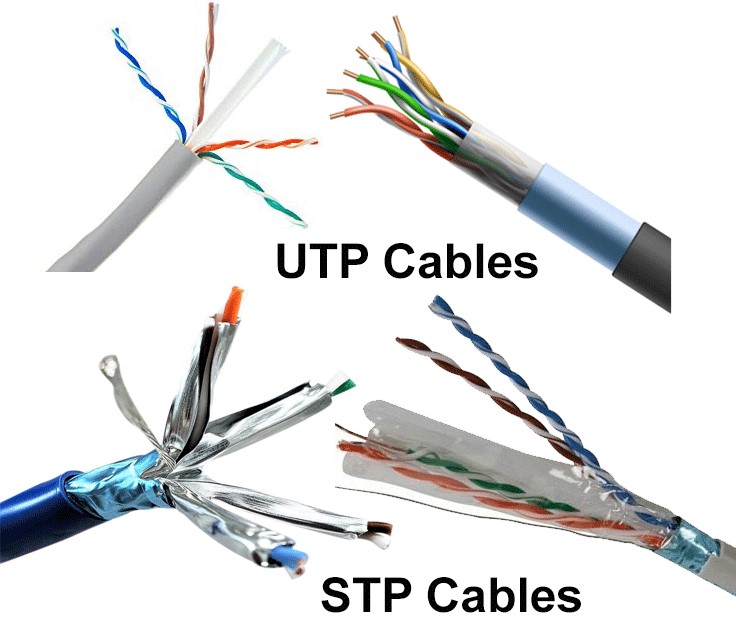 کابل شبکه UTP و STP
